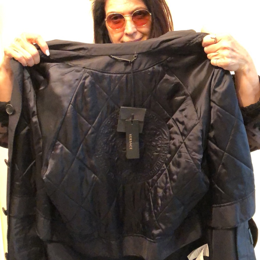Versace trench coat authentic new